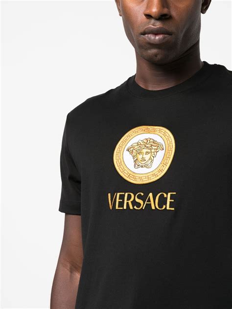 versace sustainable medusa logo t-shirt|Versace Medusa print t shirt.